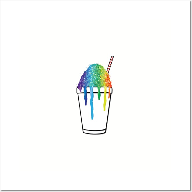 Sweet Rainbow Snoball Colour Colorful Travel New Orleans Nola Louisiana Spring Summer Wall Art by Little Shop of Nola